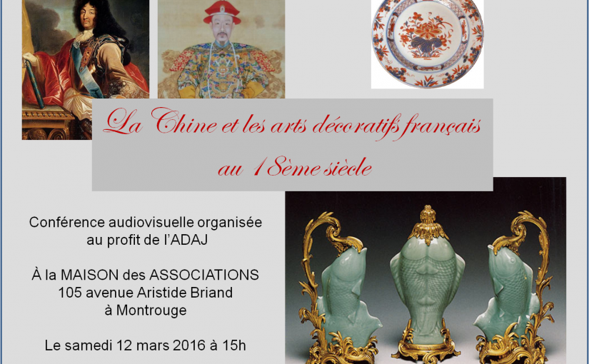 Conférence sur la Chine et les arts français du XVIIIe siècle.